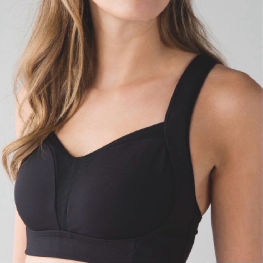 lululemon athletica Black Wireless Support Bra